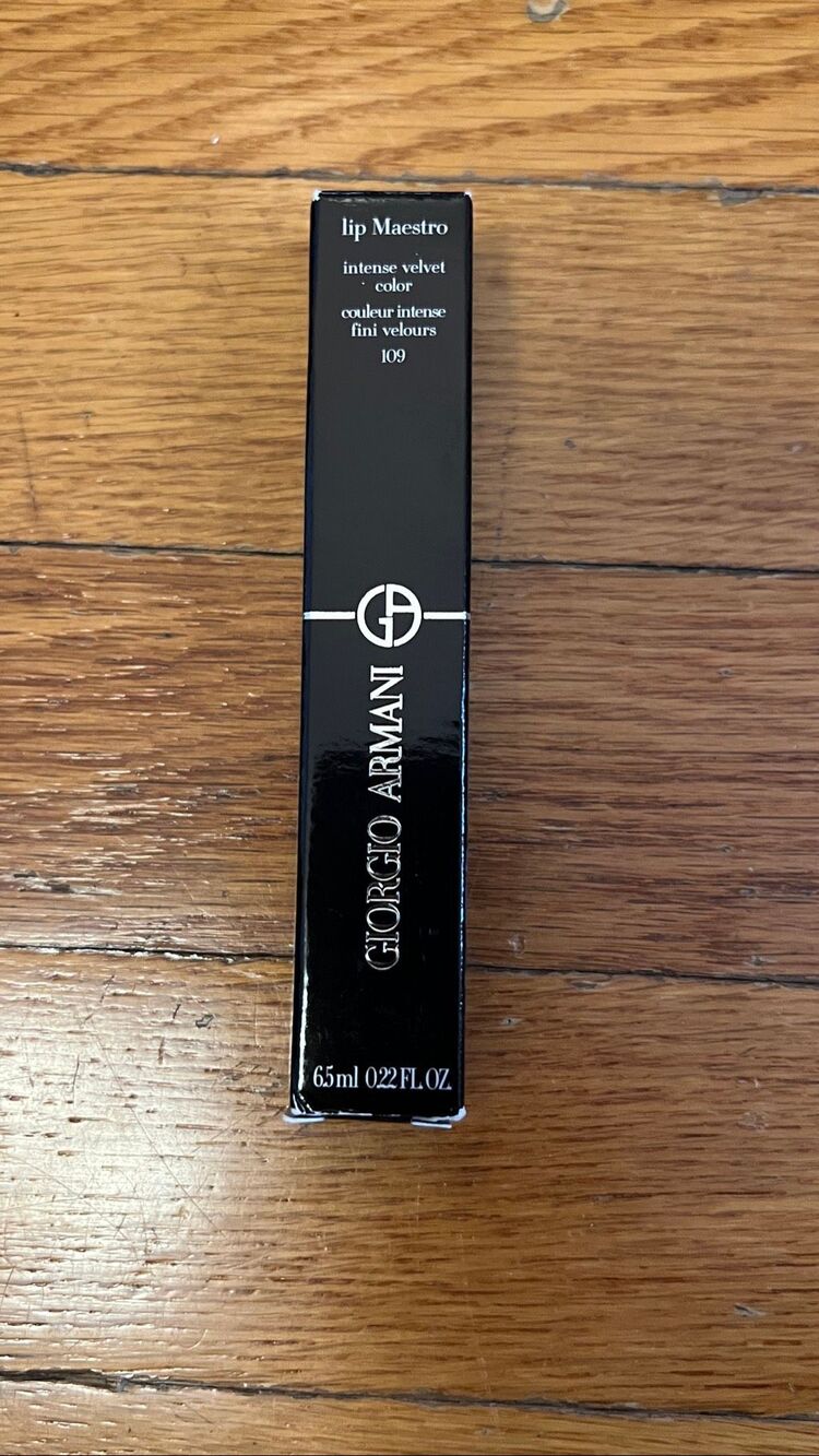 Giorgio Armani Lip Maestro 109 Tan Liquid Lipstick – Brand New in Box